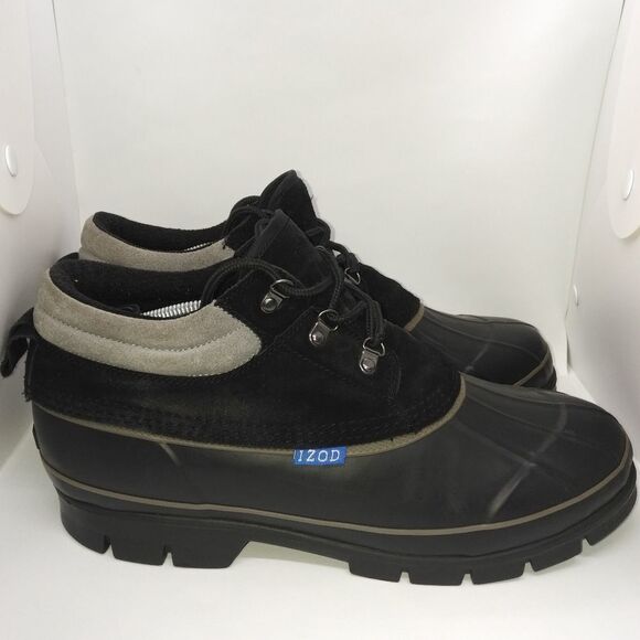 IZOD Forge Low Duck‎ Boots Men's Size 12 M Black, Grey - Picture 2 of 8
